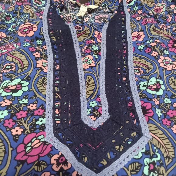 Matilda Jane Purple Long Sleeve Paisley Dress Size Small with Pockets Girls - Picture 2 of 5